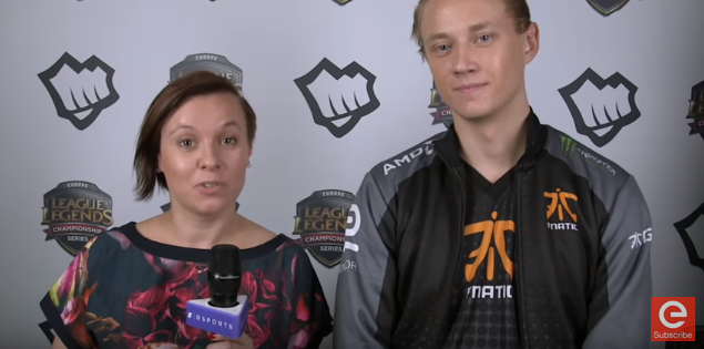 FNC Rekkles:Gamsu和我们的目标并不一致