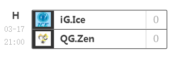 [本周焦点之战] 3月17日 iG.Ice vs QG.Zen