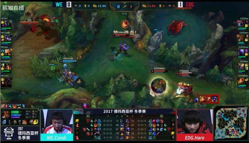 [战报] EDG 2：0 WE  春夏冠军的交锋