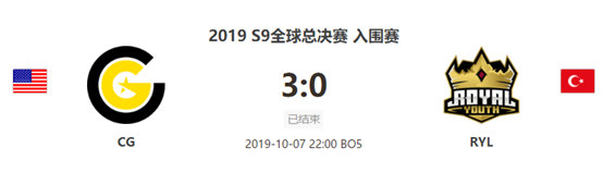 英雄联盟S9全球总决赛 小组赛10月12日 RNG VS CG比赛预测