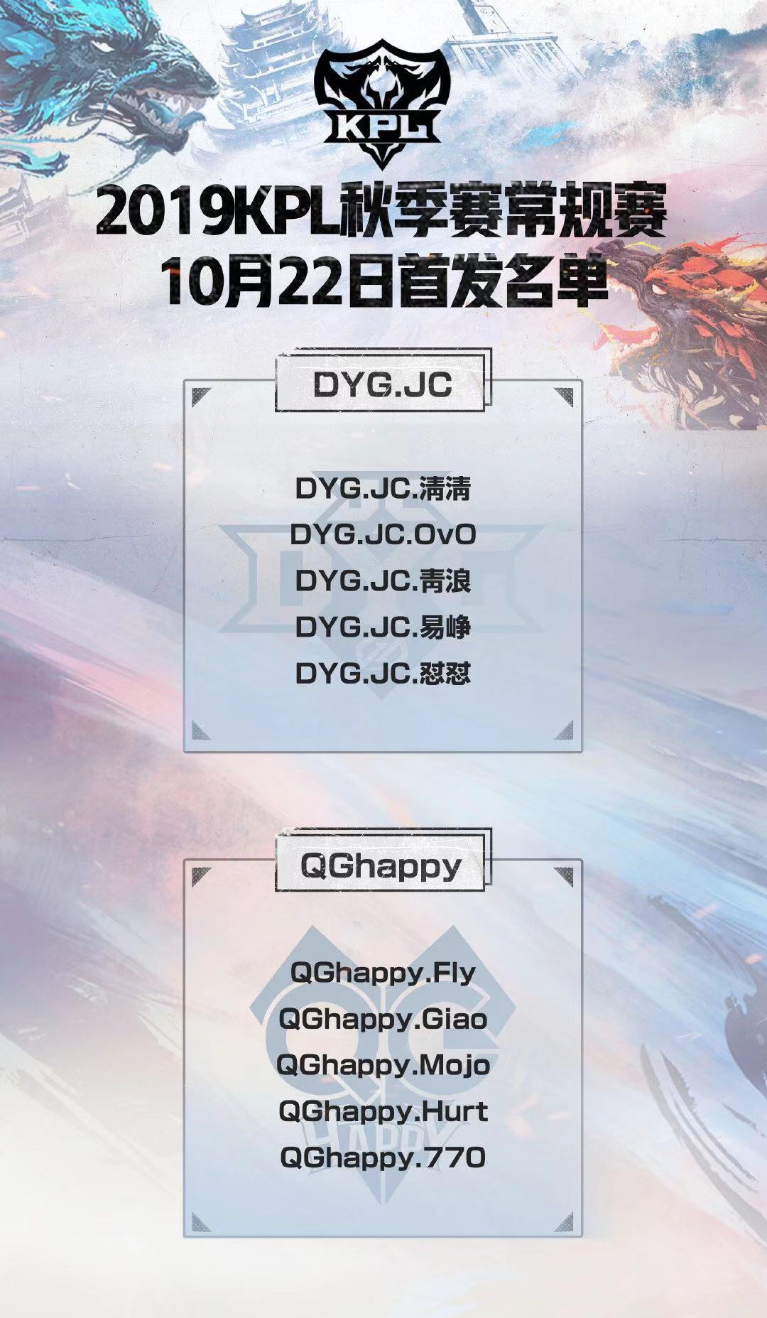 [战报] QGhappy战胜DYG.JC 成功进入季后赛