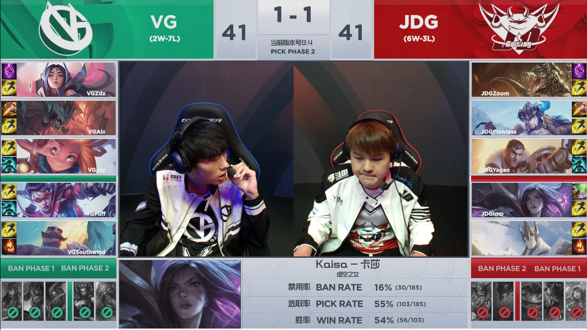[战报] VG屡次决策失误葬送比赛 JDG 2:1拿下胜利