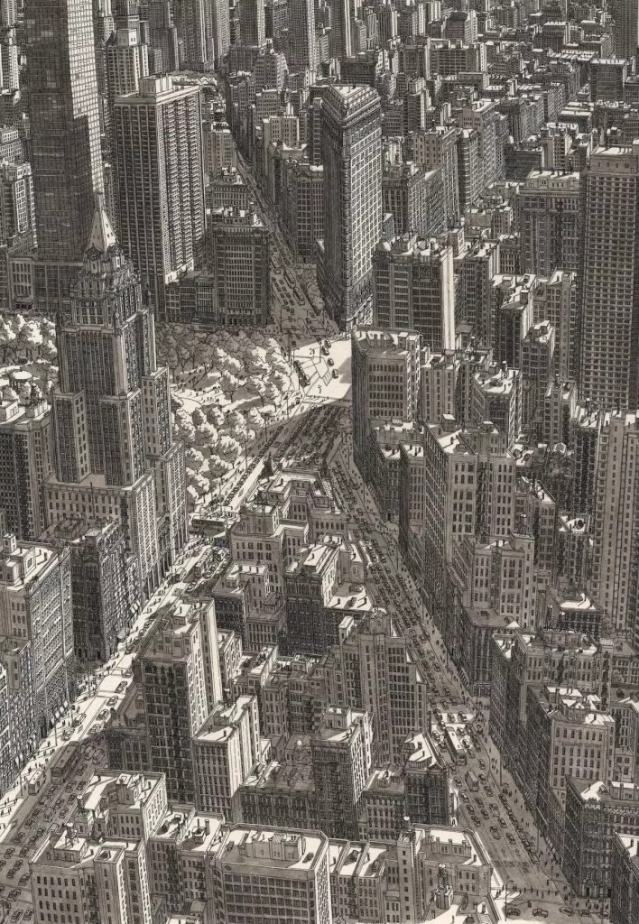城市照相机 荷兰画家Stefan Bleekrode的纸上世界