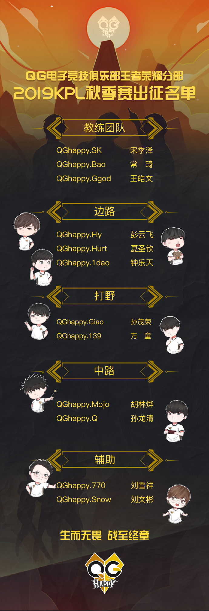 2019KPL秋季赛常规赛9/12比赛预测QGhappy vs VG