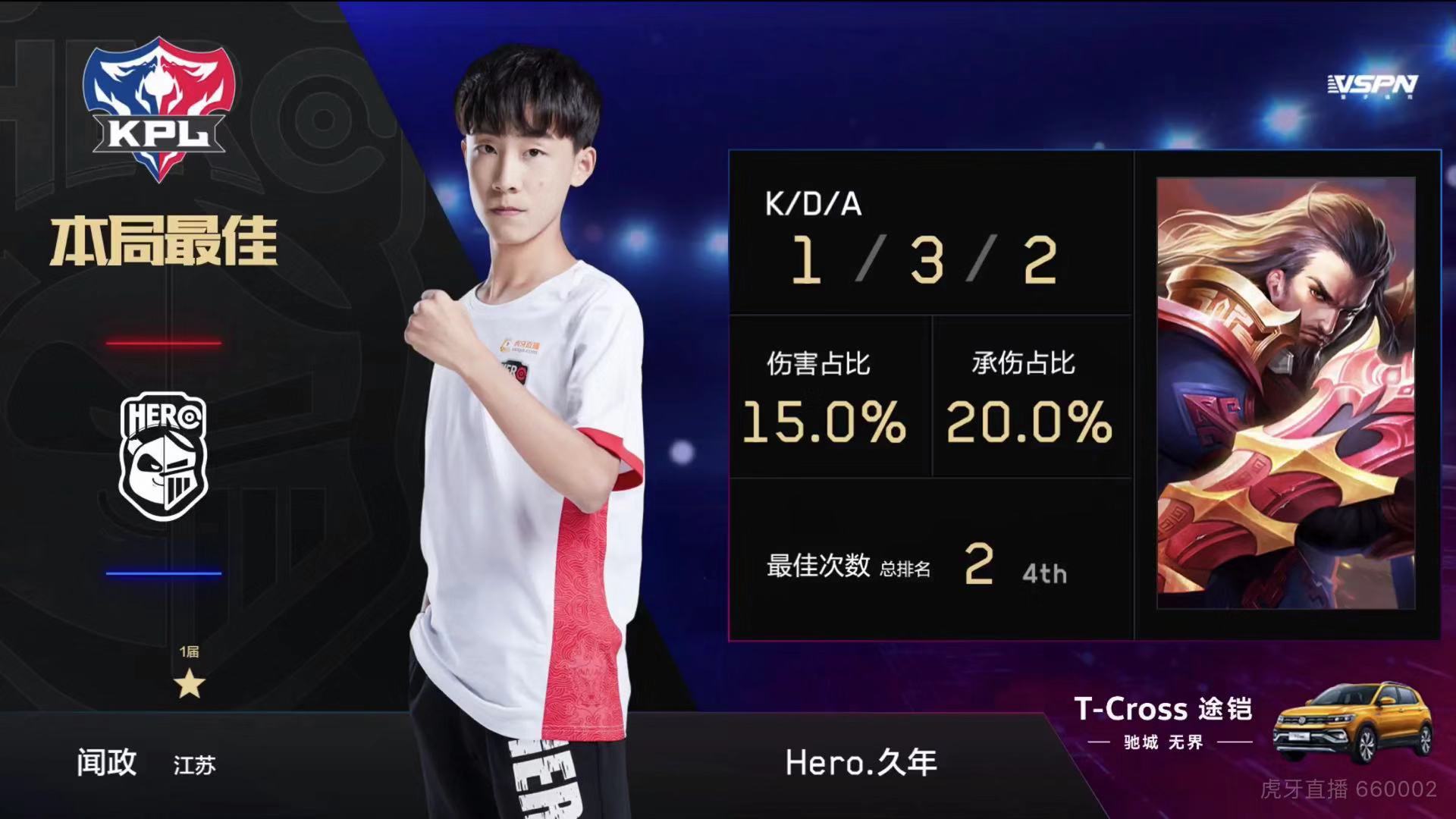 [战报] Hero五位新人敢打敢拼 兵不血刃战胜VG