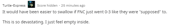 Reddit热议TES击败FNC：谴责G2让FNC惧怕被让二追三