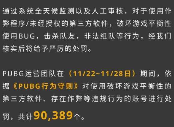 绝地求生上周封禁报告：9万+账号受到封禁