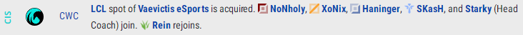 CrowCrowd收购Vaevictis eSports的LCL名额