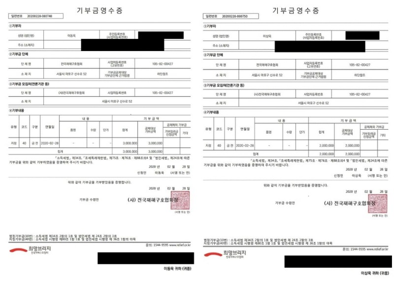 JDG.LokeN和弟弟JAG.TaNa为疫情捐款500万韩币