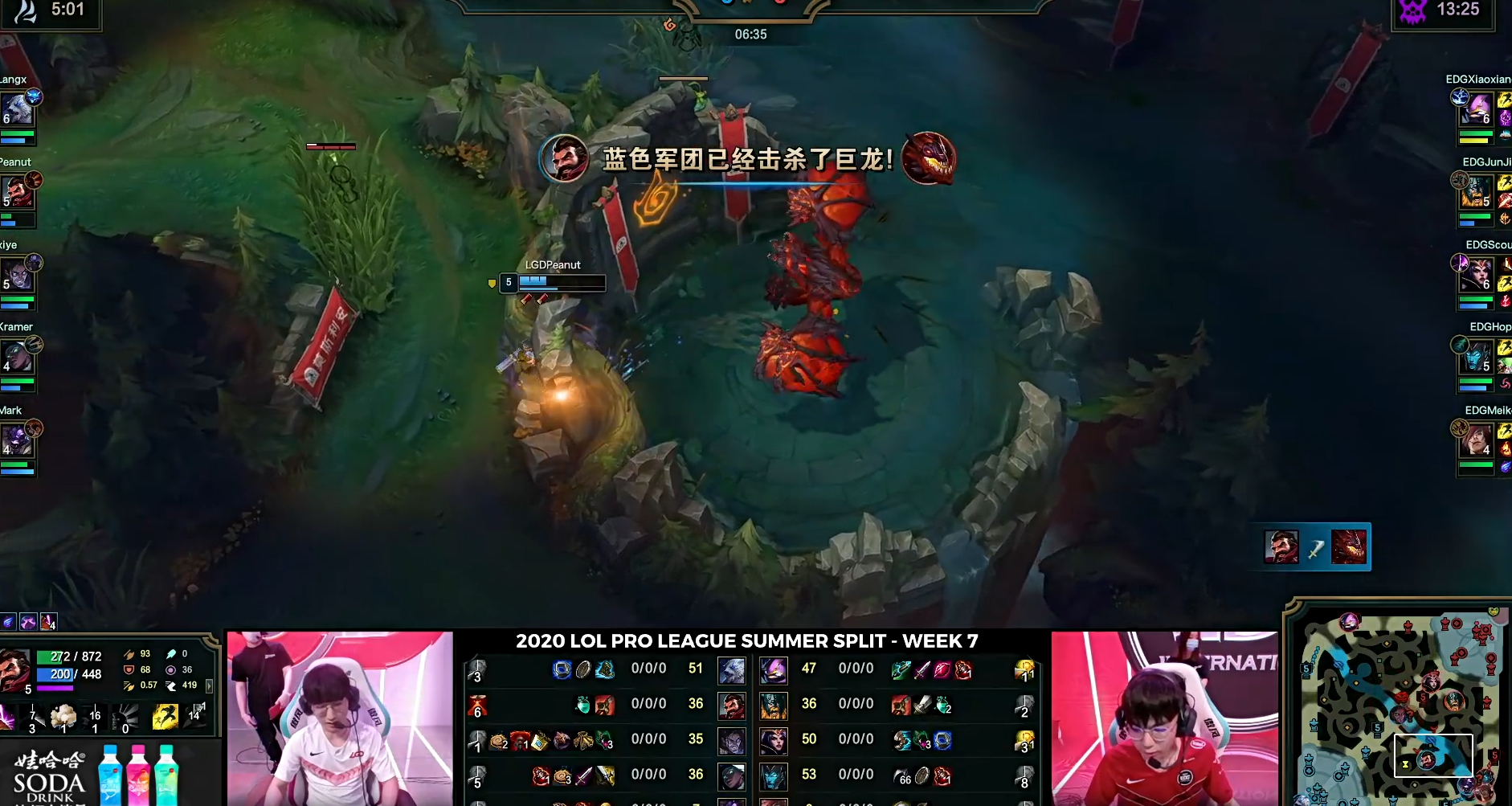 [战报] 稳扎稳打拿下比赛 LGD2-0EDG