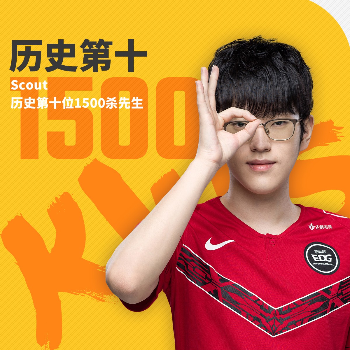 [第五周最数据] Scout成为第10位1500杀先生