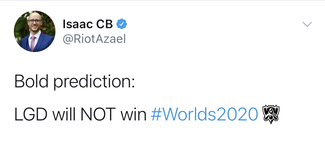 LCS解说Azael大胆预测：LGD不会赢得今年全球总决赛