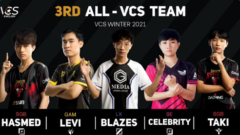 VCS公布冬季赛最佳阵容：CES四人入选一阵