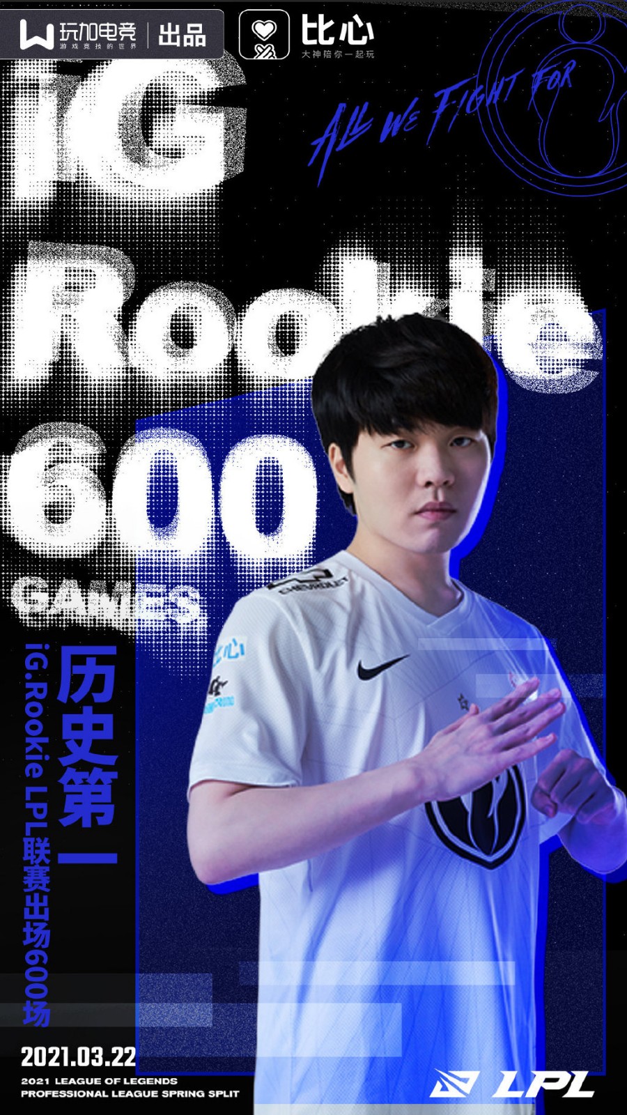 [里程碑] Rookie达成LPL出场600场里程碑