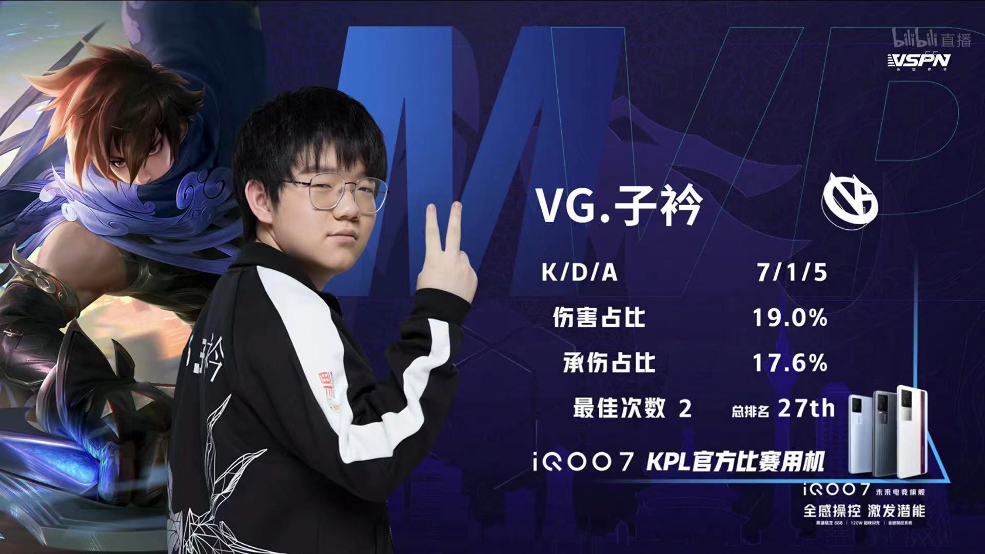 [战报] 上海EDG.M让二追三战胜VG 拿到首场胜利