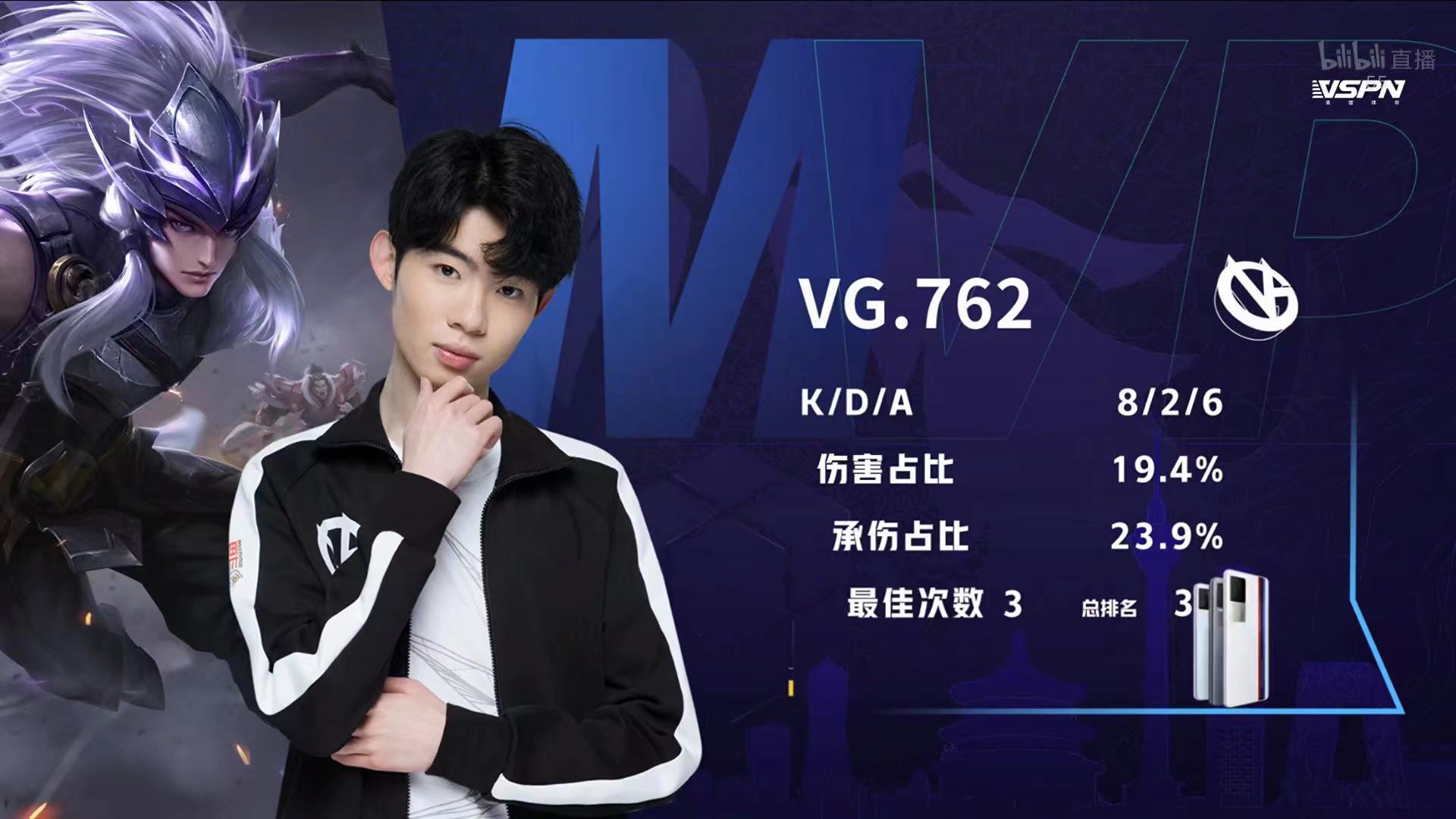 [战报] 762马超三连决胜 VG战胜RNG.M 取得两连胜！