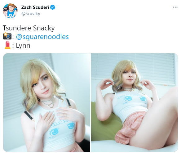 Sneaky发布最新女装照：Tsundere Snacky