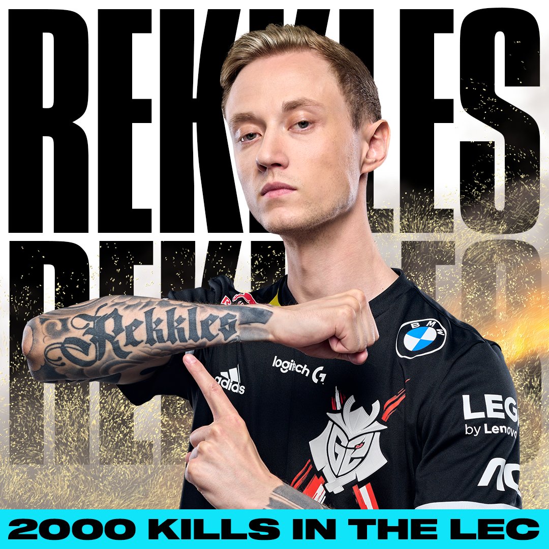 里程碑：Rekkles成为LEC首位2000击杀选手