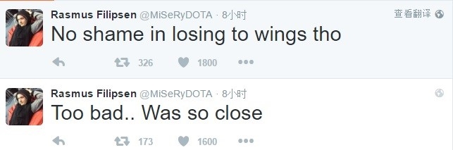 推特Dota Best Dota 国外选手纷纷送来祝贺