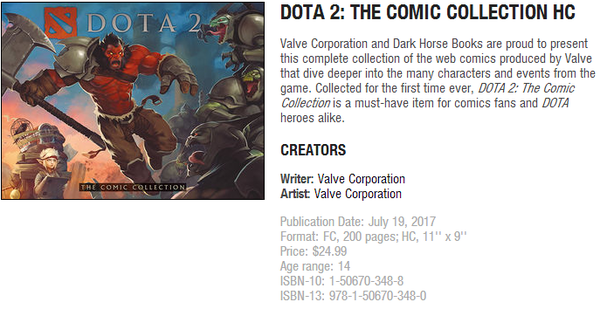 V社计划在七月发售 DOTA2英雄漫画合订本