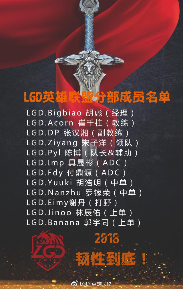 「Hi,LPL!」盘点今年从LSPL到LPL的选手-LGD篇 TGA出生的Nanzhu