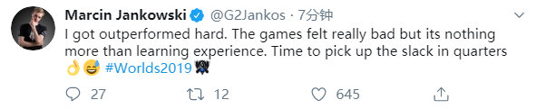 [赛后言论] G2.Perkz：去年也有一支这样的战队...