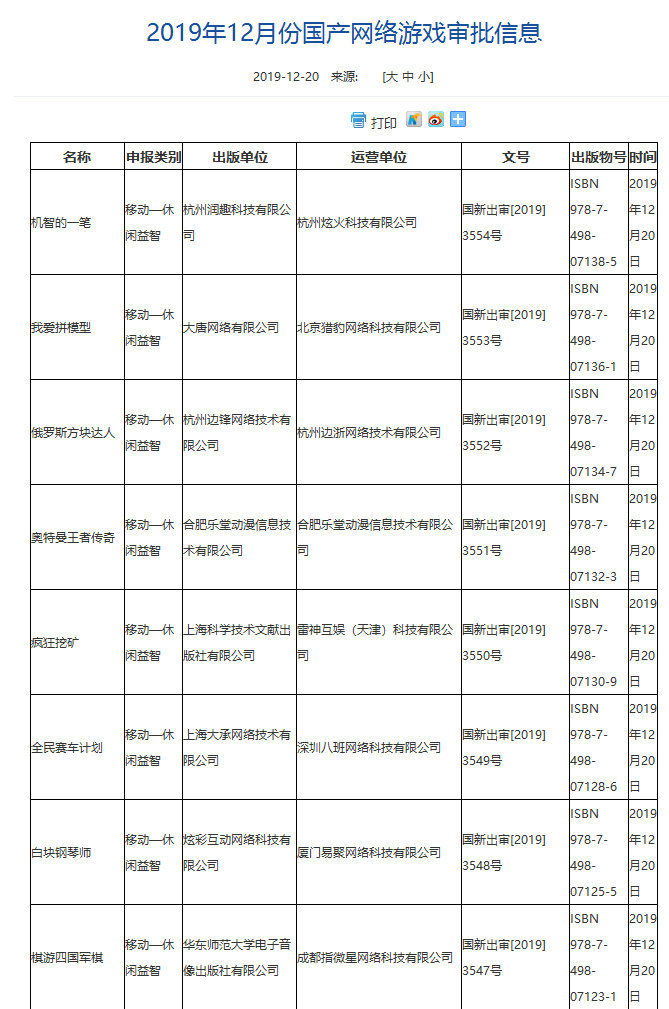 新一批游戏版号出炉：网游《武侠乂》等过审