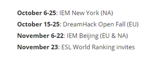ESL公布IEM全球挑战赛预选赛流程