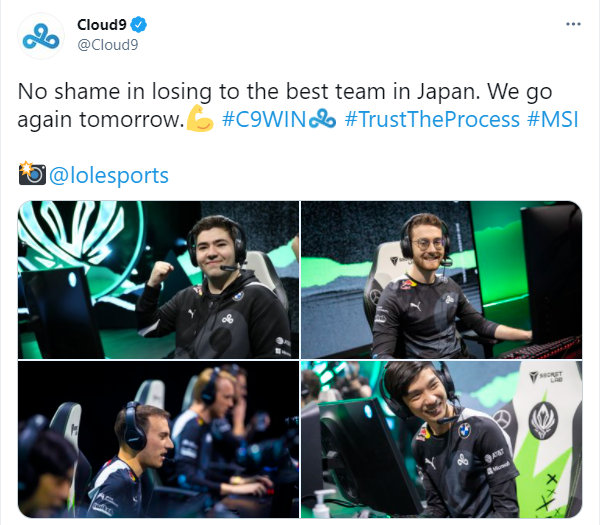 C9：输给日本最好的队伍并不丢脸