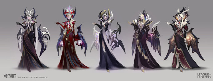 魔女莫甘娜概念设计 各个造型你最喜欢哪一个？