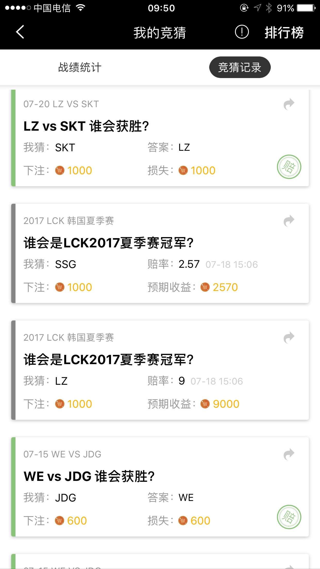 lck夏季赛总冠军 贪了个高赔率