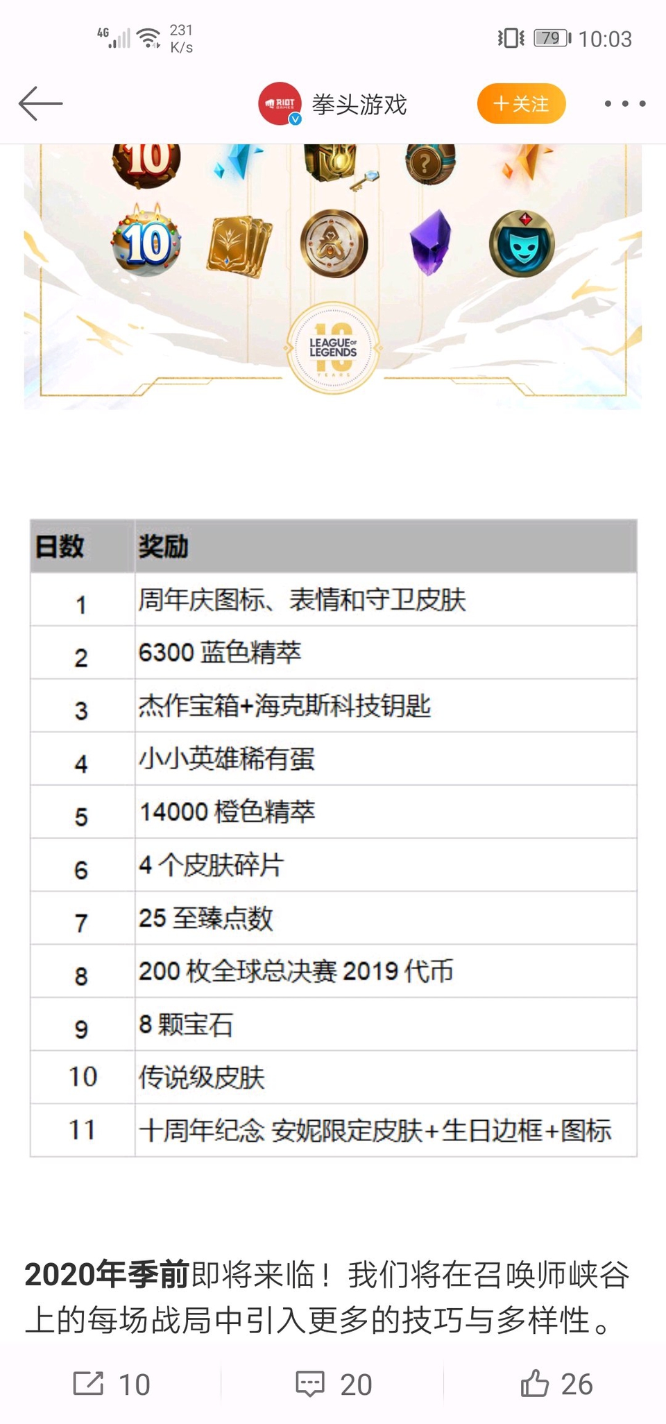 国服十周年每日奖励已确定