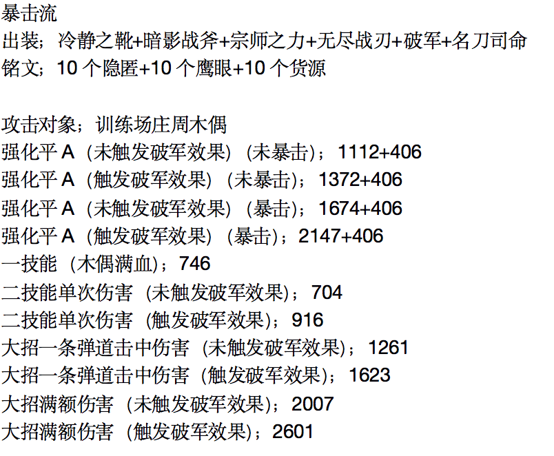 浅测暴击流李信（不知道怎么在贴中加图）