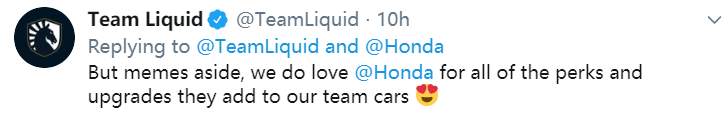 Honda为Liquid战队打造专属Logo汽车