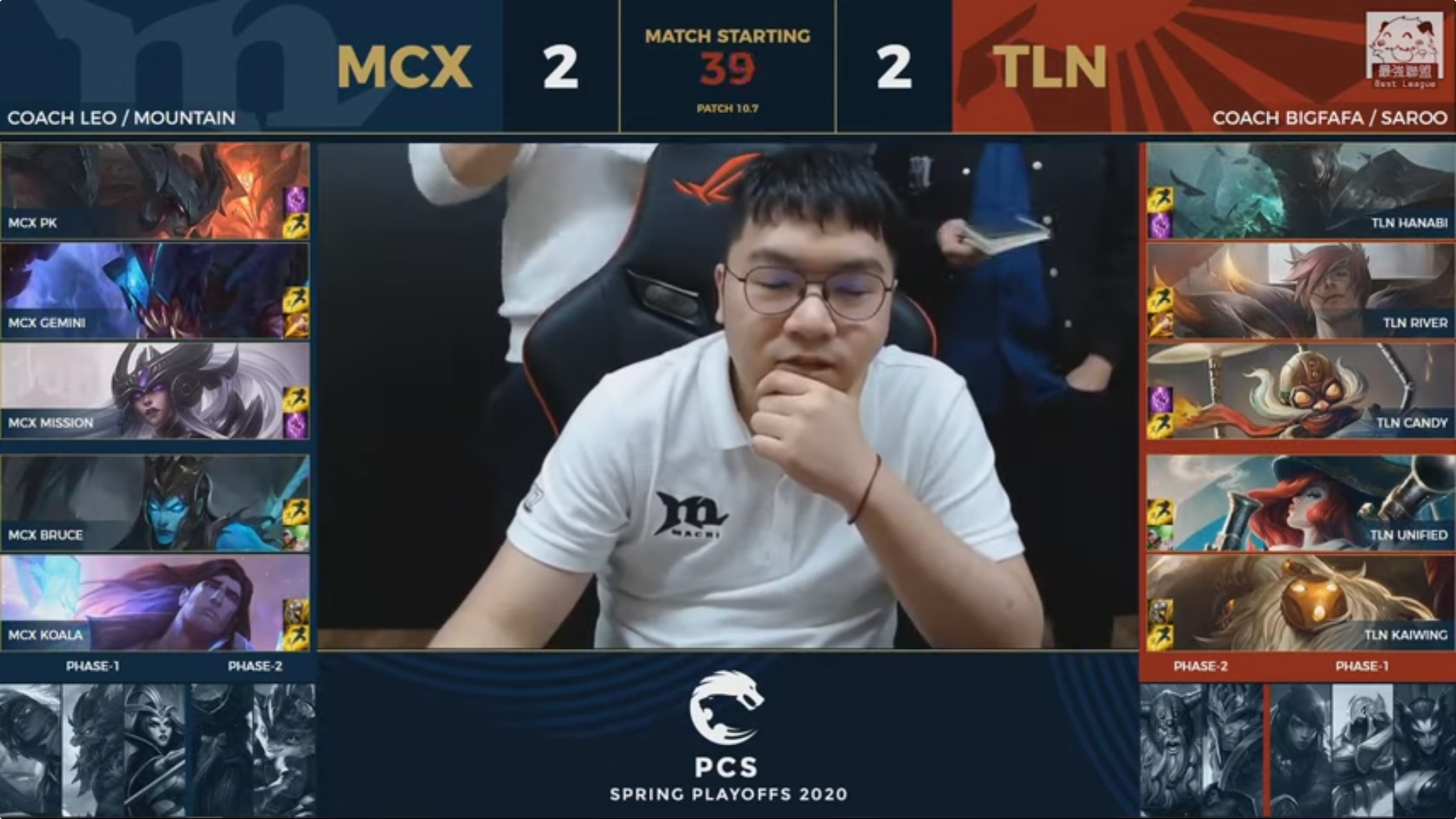 PCS季后赛:MCX鏖战五局战胜TLN进入决赛