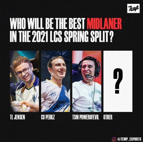[社区话题] 谁会是2021LCS春季赛最佳中单？